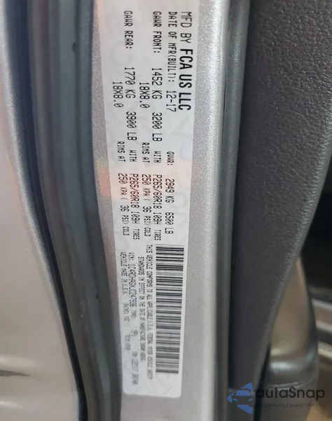 2018 Dodge Durango Sxt из США, поврежденный, VIN 1C4RDHAGXJC247936